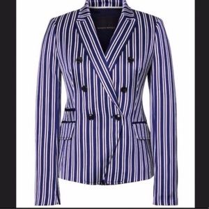 Banana Republic silk striped blazer, 10